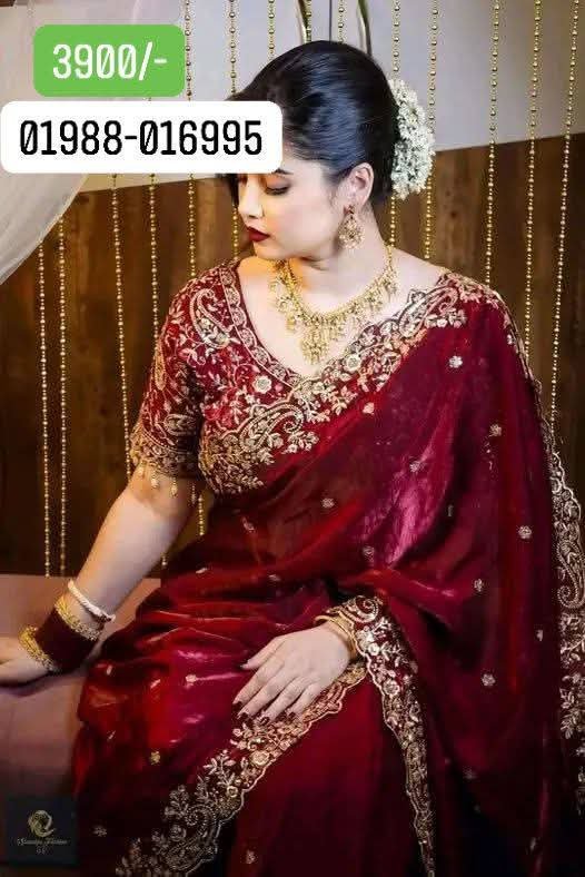 2026/02/1000211555.jpg ইন্ডিয়ান পার্টি ভাইরাল শাড়ি অফার প্রাইজ চলছে রেডি ব্লাউজ পিস সহ🤩 - Image 1